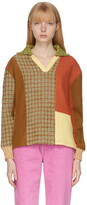 Thumbnail for your product : ANDERSSON BELL Brown & Orange Patchwork Sienna Polo