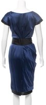 Thumbnail for your product : J. Mendel Silk Cap Sleeve Dress