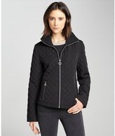 Thumbnail for your product : Calvin Klein black zip up quilt jacket