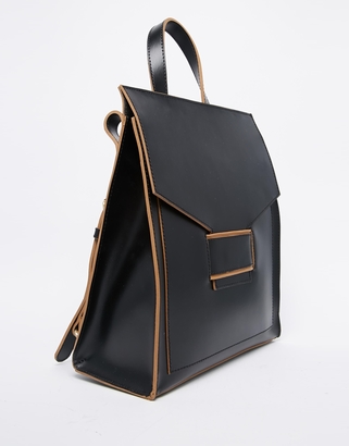 Everly ASOS COLLECTION ASOS Premium Leather Backpack