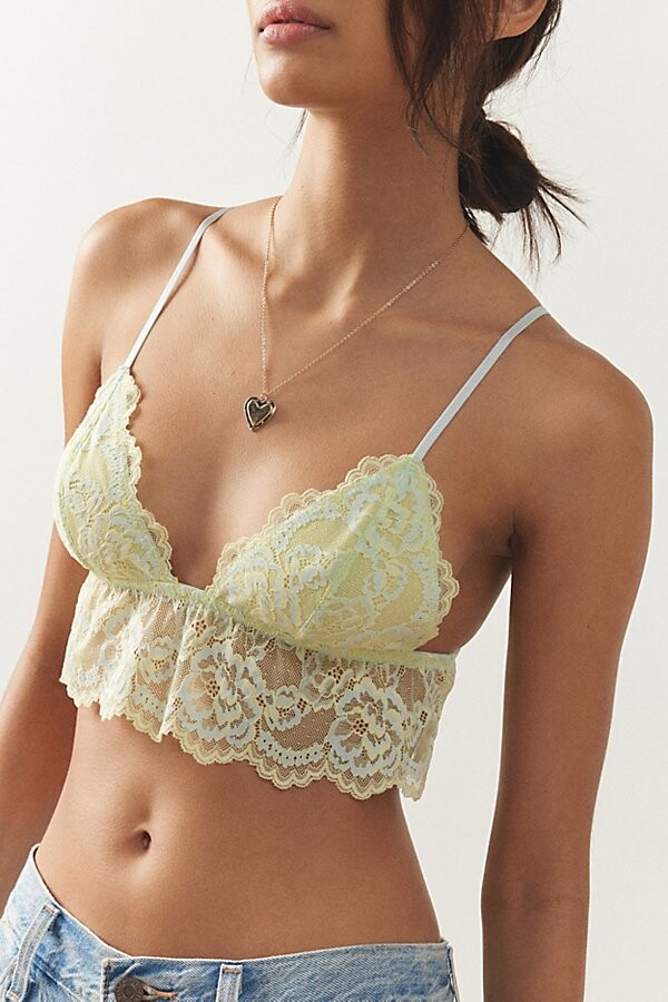 Urban Outfitters Out From Under So Sweet Lace Seamless Soft Bra Top