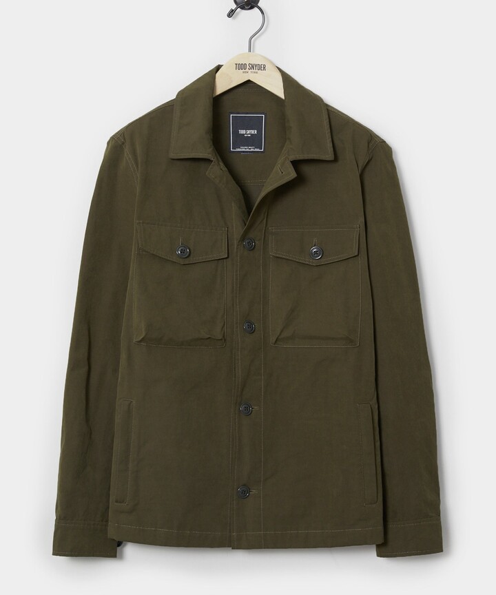 Todd Snyder Lightweight CPO Shirt Jacket in Olive - ShopStyle