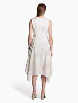 Thumbnail for your product : Calvin Klein printed belted handkerchief dress