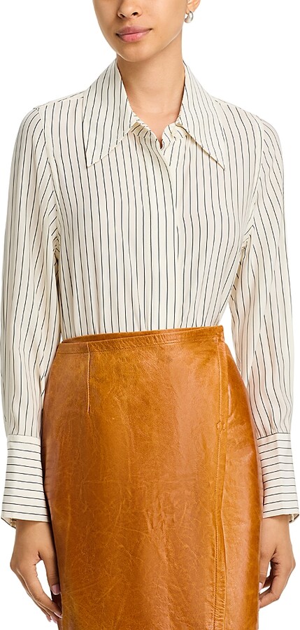 Co Fitted Classic Silk Shirt