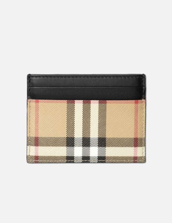 Burberry Vintage Check and Leather Card Case - ShopStyle