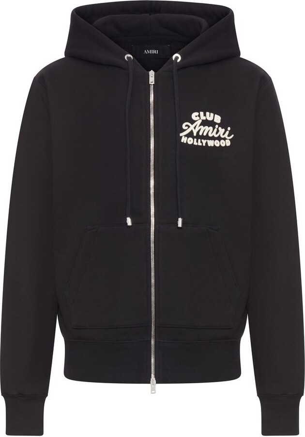 Amiri Zip-Up Drawstring Hoodie