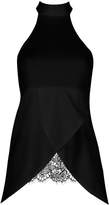 Thumbnail for your product : boohoo Wrap Front High Neck Cami
