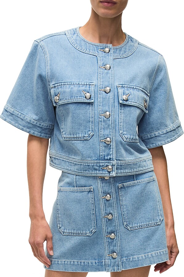 Veronica Beard Elias Short Sleeve Jacket