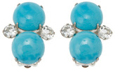 Thumbnail for your product : Bounkit Turquoise with White Topaz Earrings