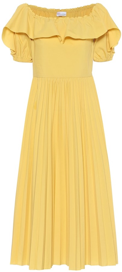 red valentino yellow dress