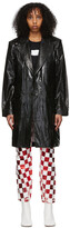 Thumbnail for your product : MM6 MAISON MARGIELA Black Faux-Leather Coat