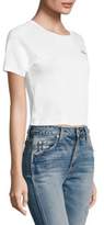 Thumbnail for your product : Amo Babe Cotton Crop Tee