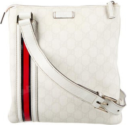 Gucci GG Supreme Flat Messenger Bag ShopStyle