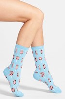 Thumbnail for your product : Hot Sox 'Rainbow Lollipop' Crew Socks (3 for $15)