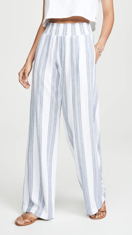 Bella Dahl Smocked Wide Leg Pants