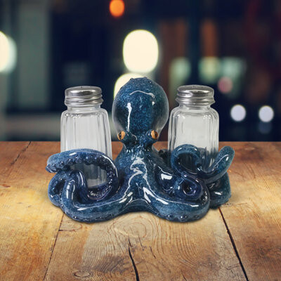 FC Design 6"W Octopus Salt & Pepper Shaker Holder