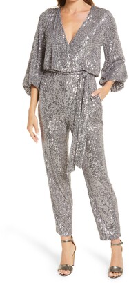 Eliza j balloon sleeve jumpsuit Clearance