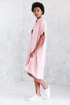 Thumbnail for your product : Silence & Noise Silence + Noise Button-Down Cocoon Shirt Midi Dress