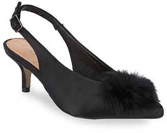 Black Satin Kitten Heels | Shop the 