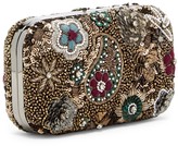 Thumbnail for your product : Alice + Olivia Metallic Paisley Hard Case Clutch