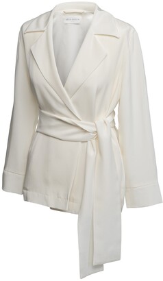 white wrap jacket