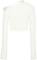 Thumbnail for your product : Jonathan Simkhai Classic Stretch Crepe Combo Crop Jacket