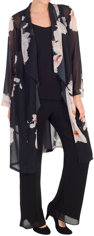 floral chiffon jacket