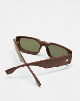Thumbnail for your product : Le Specs Women's Red Rectangle - Sustainable - Grass Half Full - Size One Size at The Iconic