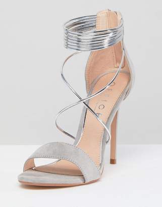Office Hollywood Grey Heeled Sandals