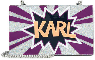 Karl Lagerfeld Paris Glitter Box Clutch