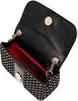 Thumbnail for your product : Christian Louboutin Sweety Charity mini glitter-finished leather shoulder bag