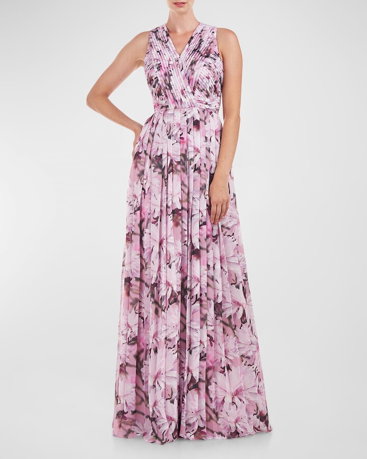 Floral Pleated Dress | ShopStyle