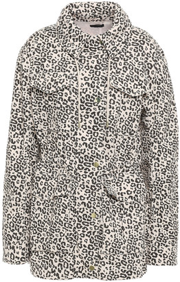 ATM Anthony Thomas Melillo Leopard-print Stretch Cotton-canvas Jacket