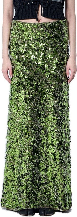 Sequin A Line Skirt ShopStyle UK