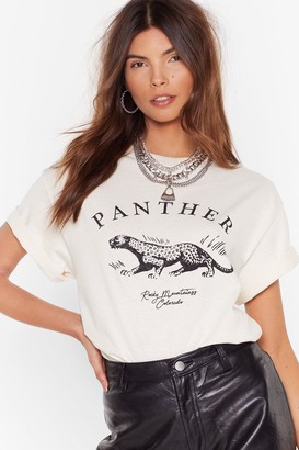 BEIGE Nasty GalNasty Gal Womens It Was All A Purr Panther Graphic Tee S, BEIGE Nasty GalNasty Gal Womens It Was All A Purr Panther Graphic Tee S,