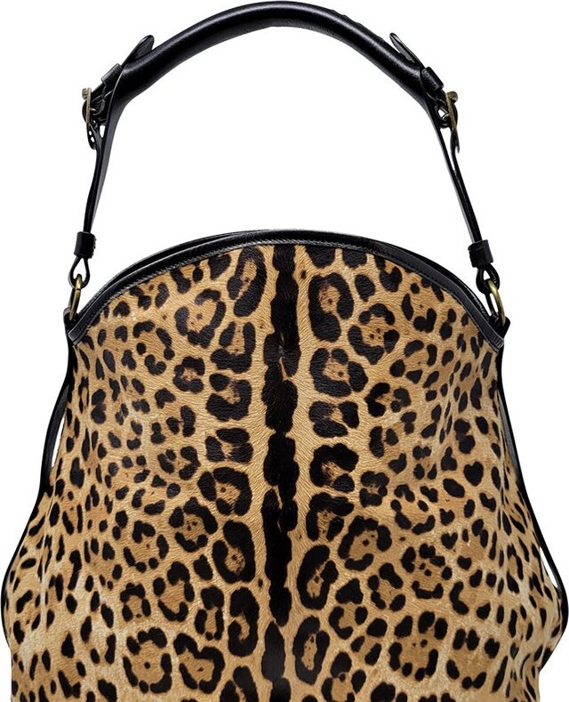 Rust Calf-Hair Leopard Print Tote – Leather Couture by Jessica Galindo