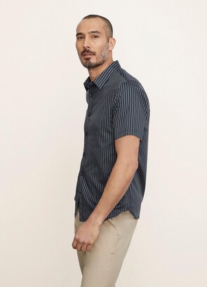 Vince Claremont Stripe Short Sleeve Shirt