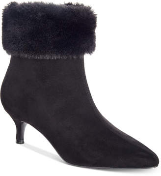 Impo Esra Faux-Fur Cuff Pointed-Toe Booties