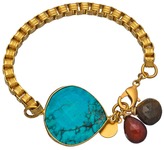 Thumbnail for your product : Catherine Page Gold Turquoise Tiger Eye And Garnet Dendrite Bracelet