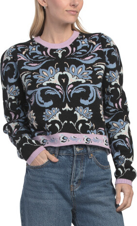 TJMAXX Crew Neck Sweater, Nylon/Polyester/Viscose