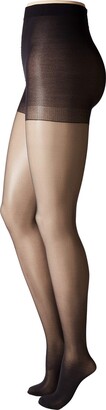 Hue Age Defiance Sheer Pantyhose with Control Top (3-Pack) (Black) Control Top Hose