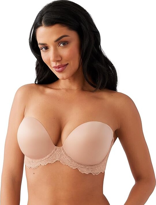 Wacoal Self-Assured Push-Up Strapless Bra Women's Bra Roebuck : 32C, Mesh/Nylon/Spandex