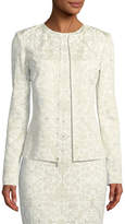 Thumbnail for your product : St. John Golden Leaf Brocade Knit Jacket