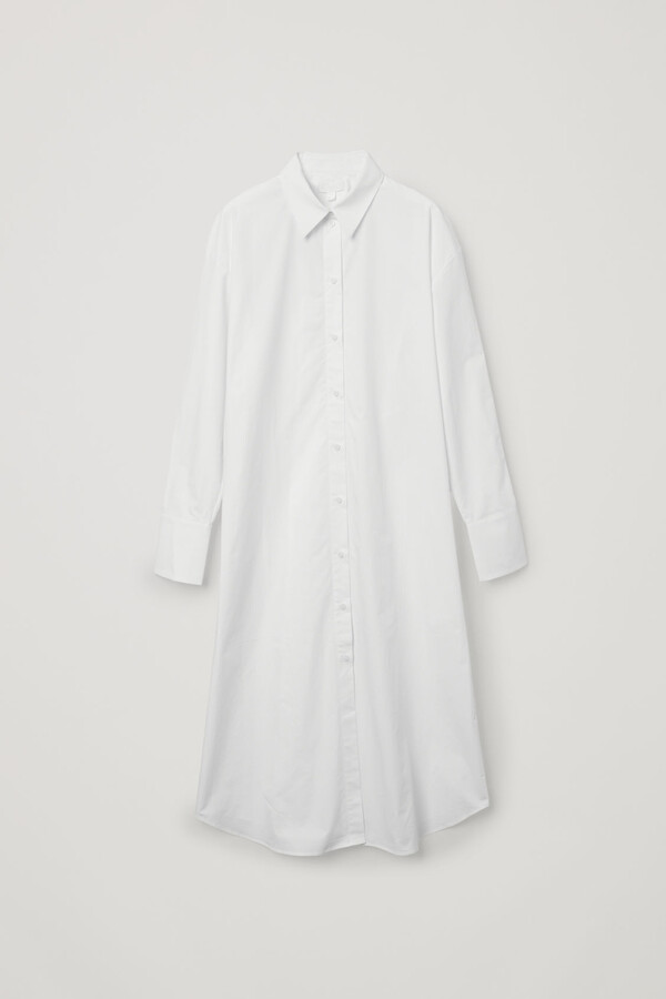 cos white shirt dress