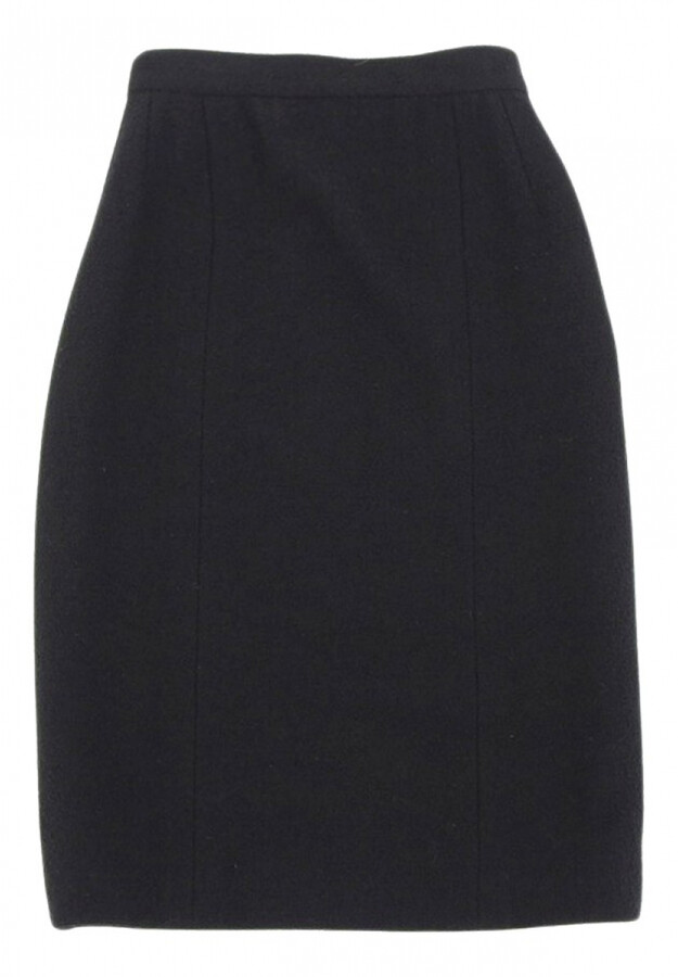 Chanel Black Tweed Skirts - ShopStyle