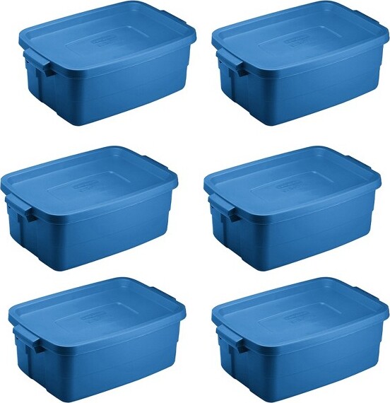 Rubbermaid Cleverstore 41 Quart Plastic Tote Container Bin With Latching  Lid And Handles For Reusable, Stackable Home Office Storage, Clear (4 Pack)  : Target
