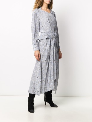 Isabel Marant Paisley Print Silk Midi Dress