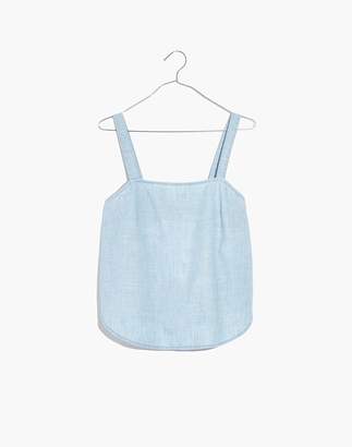 Madewell Chambray Curved-Hem Cami Top