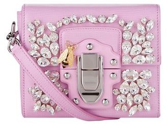 Dolce & Gabbana Mini Lucia Embellished Leather Shoulder Bag