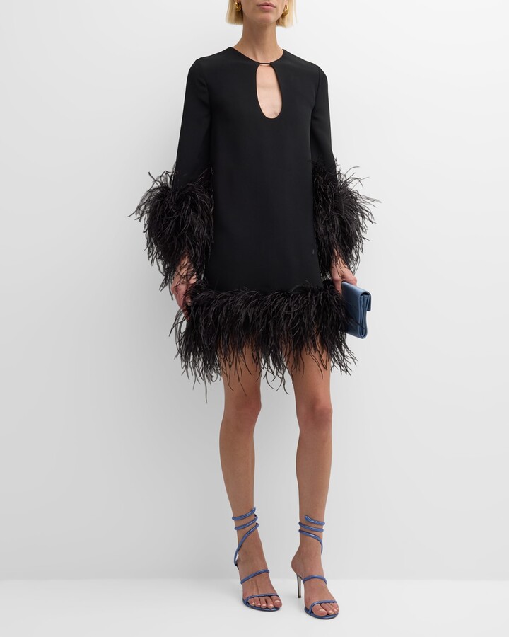 Feather Sleeve Dress | ShopStyle CA